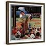 "Sleepy Inning", April 23, 1955-Earl Mayan-Framed Giclee Print