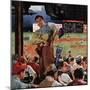 "Sleepy Inning", April 23, 1955-Earl Mayan-Mounted Premium Giclee Print