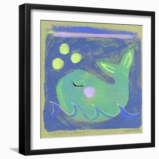 Sleepy Whale-Wyanne-Framed Premium Giclee Print