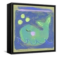 Sleepy Whale-Wyanne-Framed Stretched Canvas