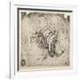 'Sleeve study for The Annunciation', 1470-1473 (1945)-Leonardo Da Vinci-Framed Giclee Print