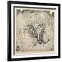 'Sleeve study for The Annunciation', 1470-1473 (1945)-Leonardo Da Vinci-Framed Giclee Print