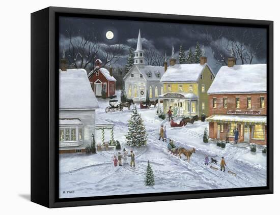 Sleigh Bells Ring-Bob Fair-Framed Stretched Canvas