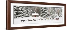 Sleigh in the Snow, Farmington Hills, Michigan ‘09-Monte Nagler-Framed Photographic Print