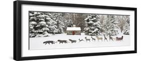 Sleigh in the Snow, Farmington Hills, Michigan ‘09-Monte Nagler-Framed Photographic Print