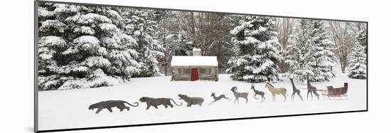 Sleigh in the Snow, Farmington Hills, Michigan ‘09-Monte Nagler-Mounted Photographic Print