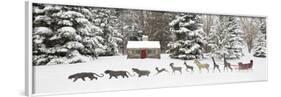 Sleigh in the Snow, Farmington Hills, Michigan ‘09-Monte Nagler-Framed Photographic Print