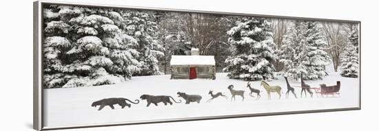 Sleigh in the Snow, Farmington Hills, Michigan ‘09-Monte Nagler-Framed Photographic Print