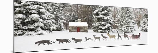 Sleigh in the Snow, Farmington Hills, Michigan ‘09-Monte Nagler-Mounted Photographic Print