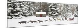 Sleigh in the Snow, Farmington Hills, Michigan ‘09-Monte Nagler-Mounted Photographic Print