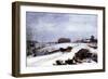 Sleigh in Winter, 1832-Thomas Birch-Framed Giclee Print