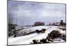 Sleigh in Winter, 1832-Thomas Birch-Mounted Giclee Print