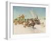 Sleigh Post, 1978 (Oil on Canvas)-Terence Cuneo-Framed Giclee Print