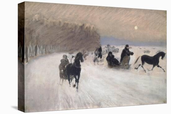 Sleigh Ride, 1880-Giuseppe De Nittis-Stretched Canvas