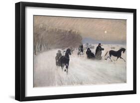 Sleigh Ride, 1880-Giuseppe De Nittis-Framed Giclee Print