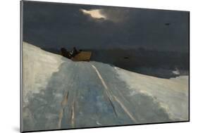 Sleigh Ride, C.1890-95 (Oil on Canvas)-Winslow Homer-Mounted Giclee Print