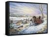 Sleigh Ride Home-Kevin Dodds-Framed Stretched Canvas