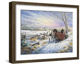 Sleigh Ride Home-Kevin Dodds-Framed Giclee Print