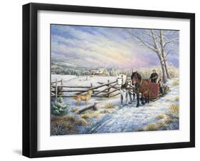 Sleigh Ride Home-Kevin Dodds-Framed Giclee Print