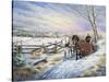 Sleigh Ride Home-Kevin Dodds-Stretched Canvas