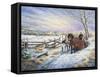 Sleigh Ride Home-Kevin Dodds-Framed Stretched Canvas