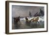 Sleigh Ride on the Ice-Thomas Fearnley-Framed Giclee Print