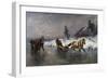 Sleigh Ride on the Ice-Thomas Fearnley-Framed Giclee Print