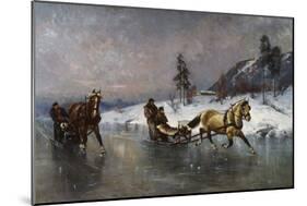 Sleigh Ride on the Ice-Thomas Fearnley-Mounted Giclee Print