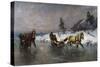 Sleigh Ride on the Ice-Thomas Fearnley-Stretched Canvas