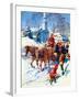 "Sleigh Ride Through Town,"December 1, 1939-William Meade Prince-Framed Giclee Print