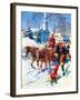 "Sleigh Ride Through Town,"December 1, 1939-William Meade Prince-Framed Giclee Print