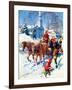 "Sleigh Ride Through Town,"December 1, 1939-William Meade Prince-Framed Giclee Print