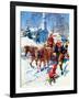 "Sleigh Ride Through Town,"December 1, 1939-William Meade Prince-Framed Giclee Print