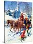 "Sleigh Ride Through Town,"December 1, 1939-William Meade Prince-Stretched Canvas