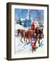 "Sleigh Ride Through Town,"December 1, 1939-William Meade Prince-Framed Giclee Print