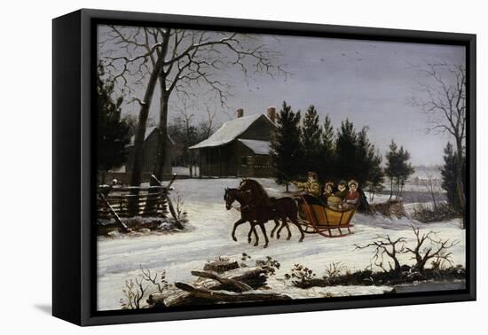 Sleigh Ride-Thomas Birch-Framed Stretched Canvas