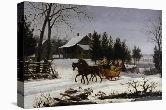 Sleigh Ride-Thomas Birch-Stretched Canvas