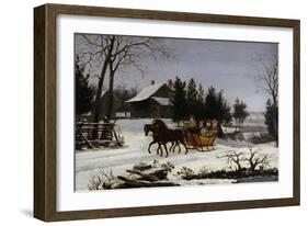 Sleigh Ride-Thomas Birch-Framed Giclee Print