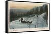 Sleighing at Montreal-null-Framed Stretched Canvas