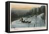 Sleighing at Montreal-null-Framed Stretched Canvas