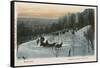 Sleighing at Montreal-null-Framed Stretched Canvas