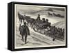 Sleighing Parties Taken in Tow Up Hill at Davos Platz-Henri Lanos-Framed Stretched Canvas