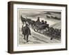 Sleighing Parties Taken in Tow Up Hill at Davos Platz-Henri Lanos-Framed Giclee Print