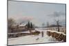 Sleighing Scene Near Philadelphia, 1841-Thomas Birch-Mounted Premium Giclee Print