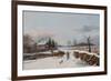 Sleighing Scene Near Philadelphia, 1841-Thomas Birch-Framed Giclee Print