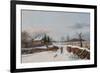 Sleighing Scene Near Philadelphia, 1841-Thomas Birch-Framed Giclee Print