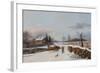 Sleighing Scene Near Philadelphia, 1841-Thomas Birch-Framed Giclee Print