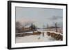 Sleighing Scene Near Philadelphia, 1841-Thomas Birch-Framed Giclee Print