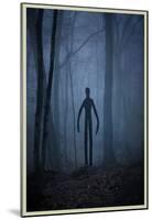 Slender Man In Woods-null-Mounted Poster