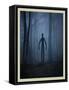 Slender Man In Woods-null-Framed Stretched Canvas